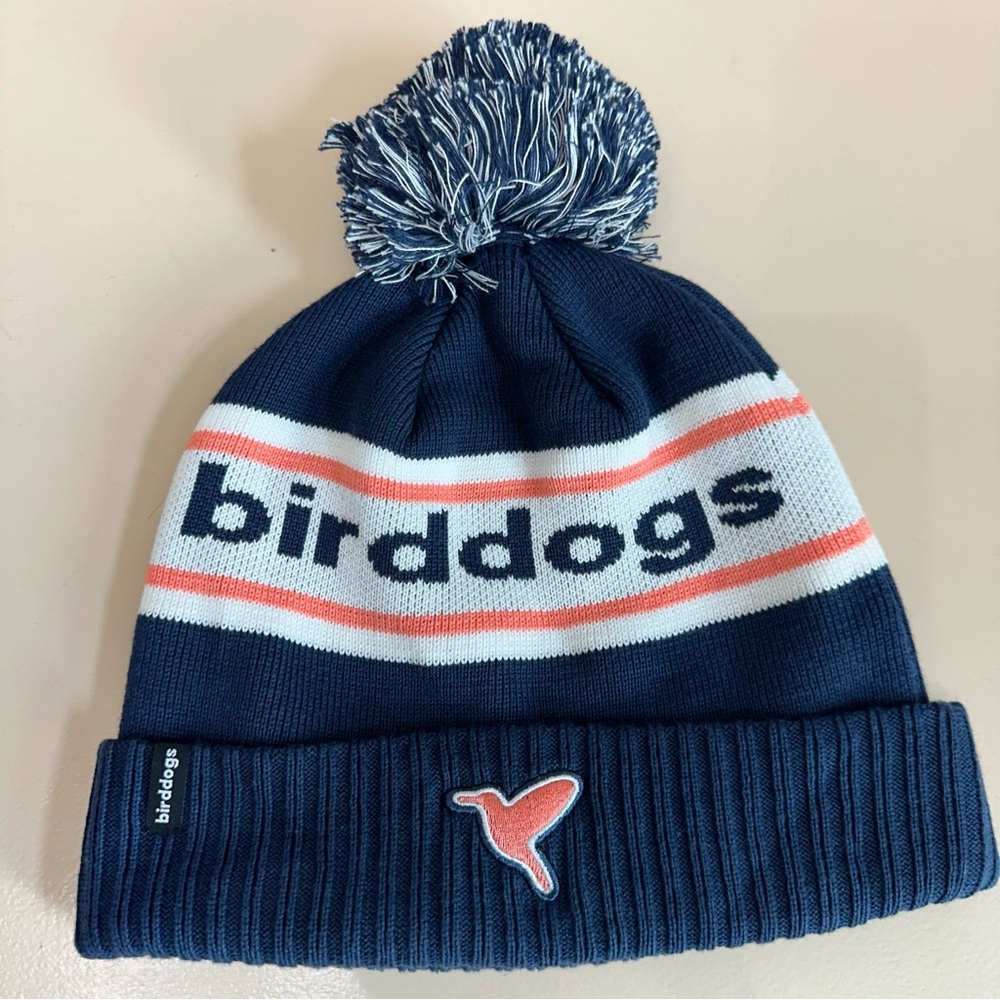 BIRDDOGS Pom Pom Retro Ski Beanie Cozy Unisex Outdoor Winter Athletic Athleisure